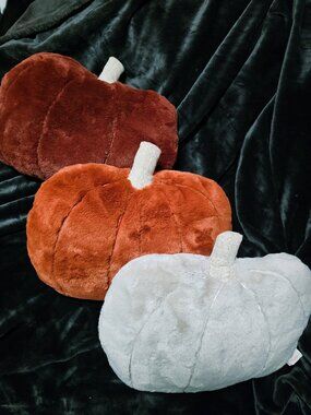 Martha Stewart Super Soft Set of 3 Pumpkin Pillows